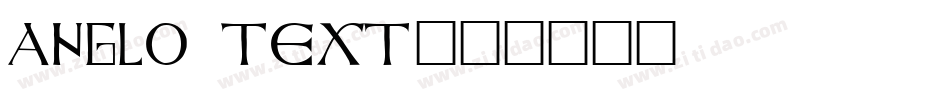 Anglo Text字体转换